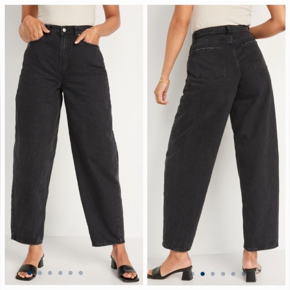 Extra High-Waisted Balloon Ankle Jeans - Picture 3 of 3